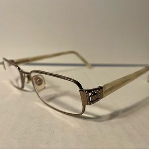 VERSACE 1106 Designer Eyeglasses Eyewear Frames Silver Women 50-17-130 TV6 90317